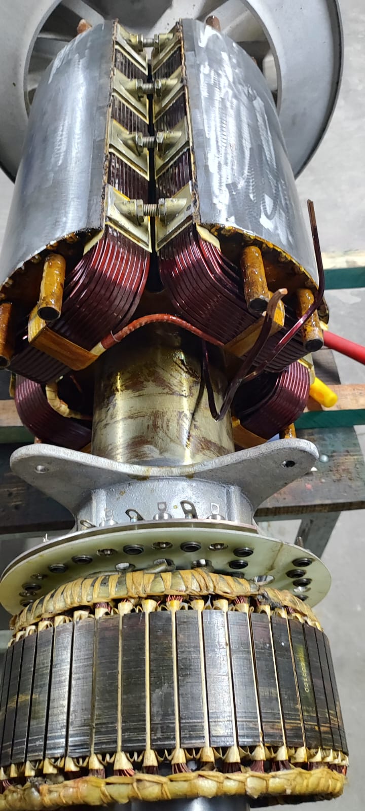 Manutenção de rotor de motor de corrente contínua