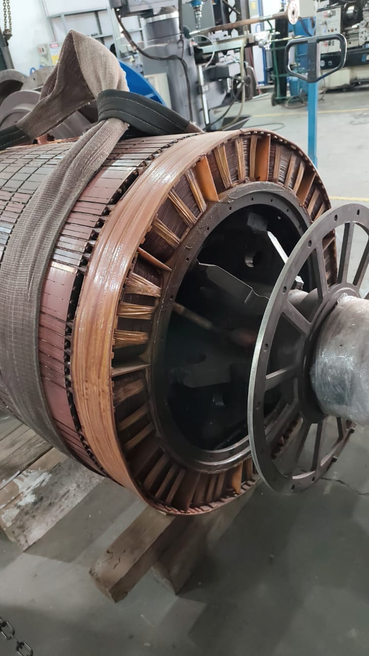 Manutenção de estator e bobinamento industrial
